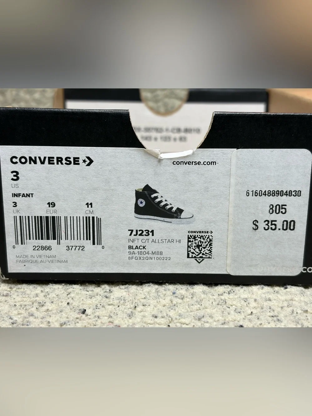 Converse Black High-Top Sneakers with Custom Painted Graphics